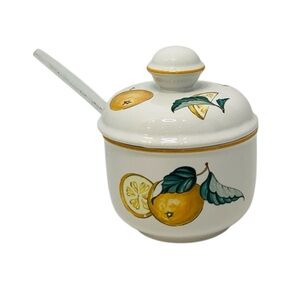 🍄 Villeroy & Boch Jam Pot with Lemons